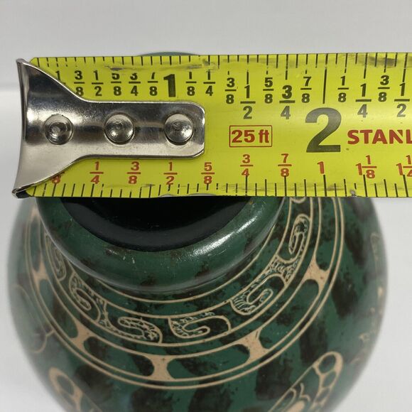 Pottery Vase Butterfly Lizard Birds Signed 2016 Handcrafted Costa Rica - Read - Picture 8 of 10